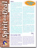 Spirit of the Deal Newsletter - Jan 2010